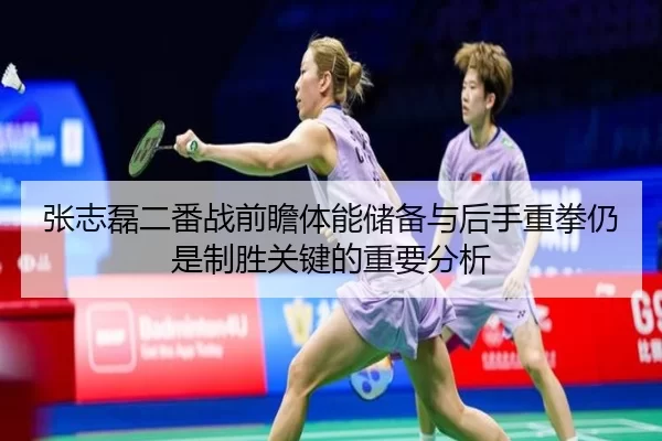 张志磊二番战前瞻体能储备与后手重拳仍是制胜关键的重要分析